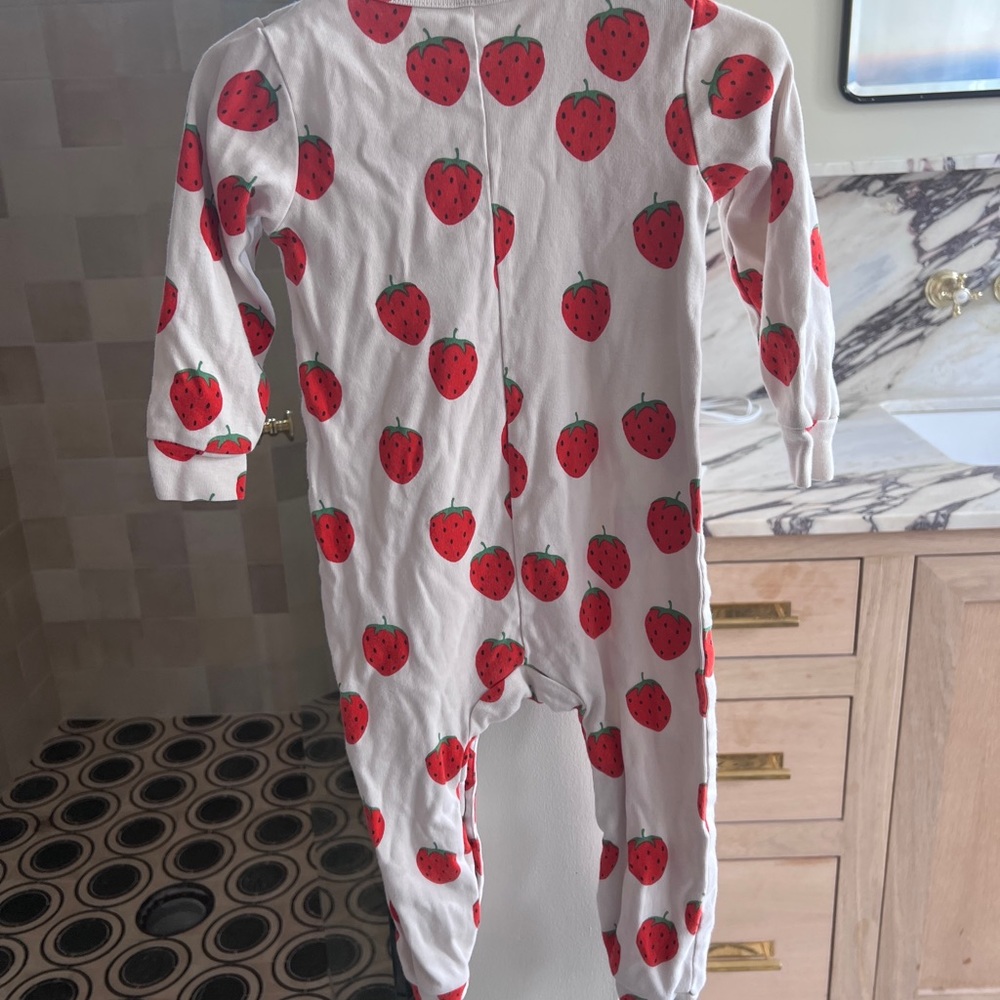 Mini Rodini 12-18 months strawberry one piece